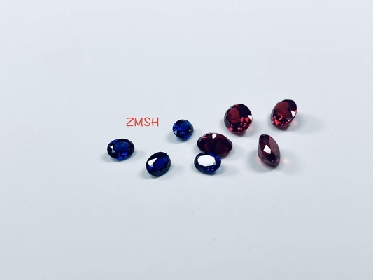 Королевские голубые синтетические самоцветы сапфира камня самоцвета рубиновые
