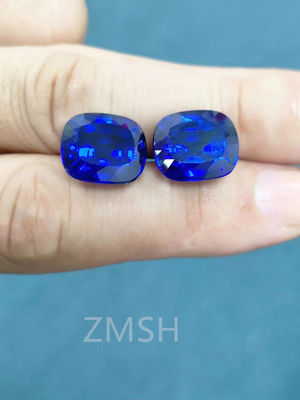 Blue Sapphire Row Gem Fe Ti Doped Kashmir Oceanic Azure Gem Crystal Jewelry (Синий сапфировый камень в ряду)