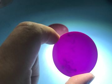 вафля рубина субстрата Кр Ал2О3 сапфирового стекла Кр3+Допед лазера 50С2.5ммт рубиновая кристаллическая