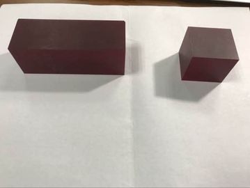красным размер Кр Ал2О3 сапфирового стекла Кр3+Допед лазера 36кс36кс60ммт подгонянный блоком