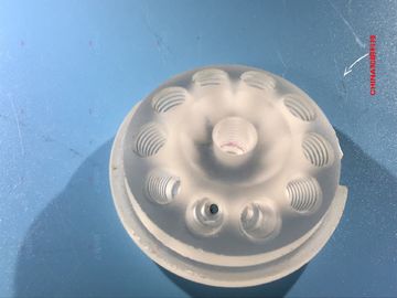 Прозрачным форма винтового нареза клапана сапфира стеклянным жидкостным подгонянная отверстием