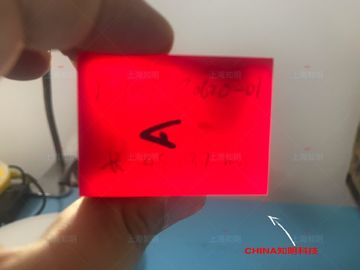 Объектив одиночного Кристл сапфира красного цвета данный допинг титаном данный допинг сапфиром для прибора лазера