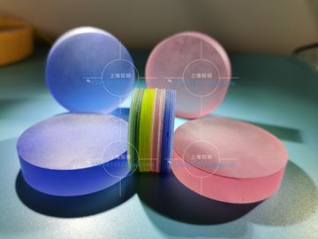 Синтетический рубиновый блок сапфира покрашенный диаметр 1 до 120мм объектива сапфира