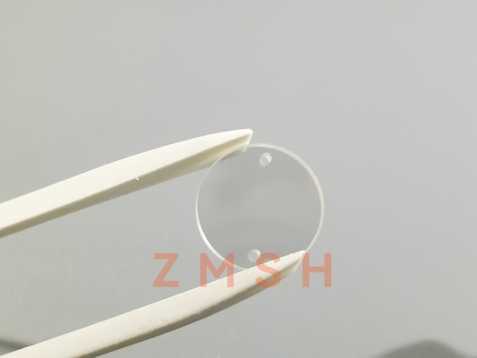Подгонянная толщина окна 2mm сапфира размера оптически с отверстием