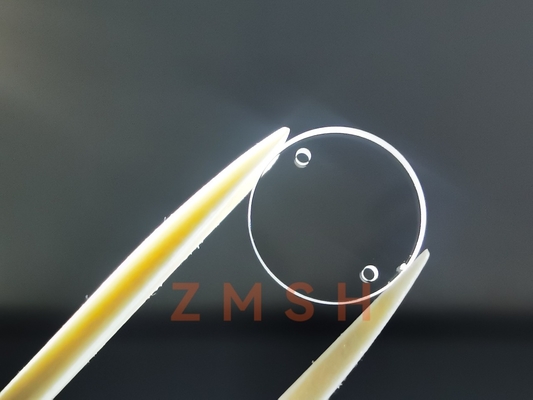 Подгонянная толщина окна 2mm сапфира размера оптически с отверстием