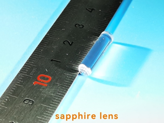 Полностью поверхностный отполированный объектив Windows Crylinder штанги сапфира оптически с ручкой плунжера
