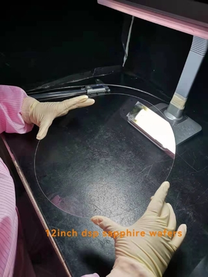 12inch 300mm отсутствие пропускаемости стекла Кристл вафли субстрата сапфира зазубрины высокой оптически