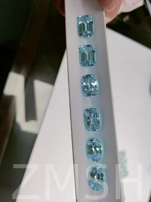 Небесно-синий искусственный сапфировый ряд кристаллический драгоценный камень светло-синий для украшения ювелирные изделия