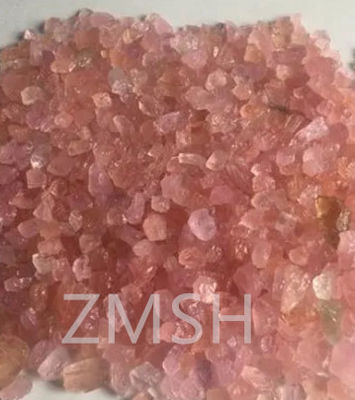 Персиковый розовый Синтетический сырой драгоценный камень с твердостью Моха 9 Настройка на ювелирные изделия