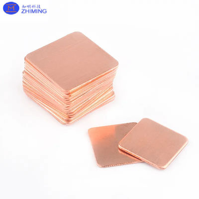 Медная субстрат однокристаллическая Cu пластина 5x5x0.5/lmm 10x10x0.5/1mm 20x20x0.5/1mm a=3.607A