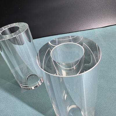 Хорошая цена Полированная прозрачная сапфировая трубка KY метод индивидуальный размер Al2o3 однокристаллическая сапфировая труба онлайн