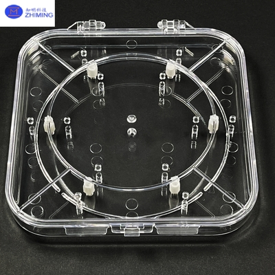 Хорошая цена Adjustable Wafer Box Transparent PC Wafer Carrier for Semiconductor Protection онлайн