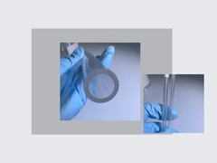 Трубки сапфира одиночного Кристл и выросли штангами, который точная земля и отполированная поверхность