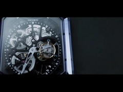 Розовый Синий Сапфир Кристальные Часы Замена стекла